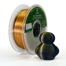 PLA Silk Preto & Ouro Escuro (Black & Deep Gold) 1.75mm 1KG Lotactree